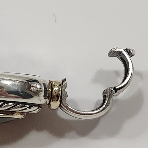 Vintage XL David Yurman 925/14K Lemon Quartz Albion Enhancer - Picture 5 of 10